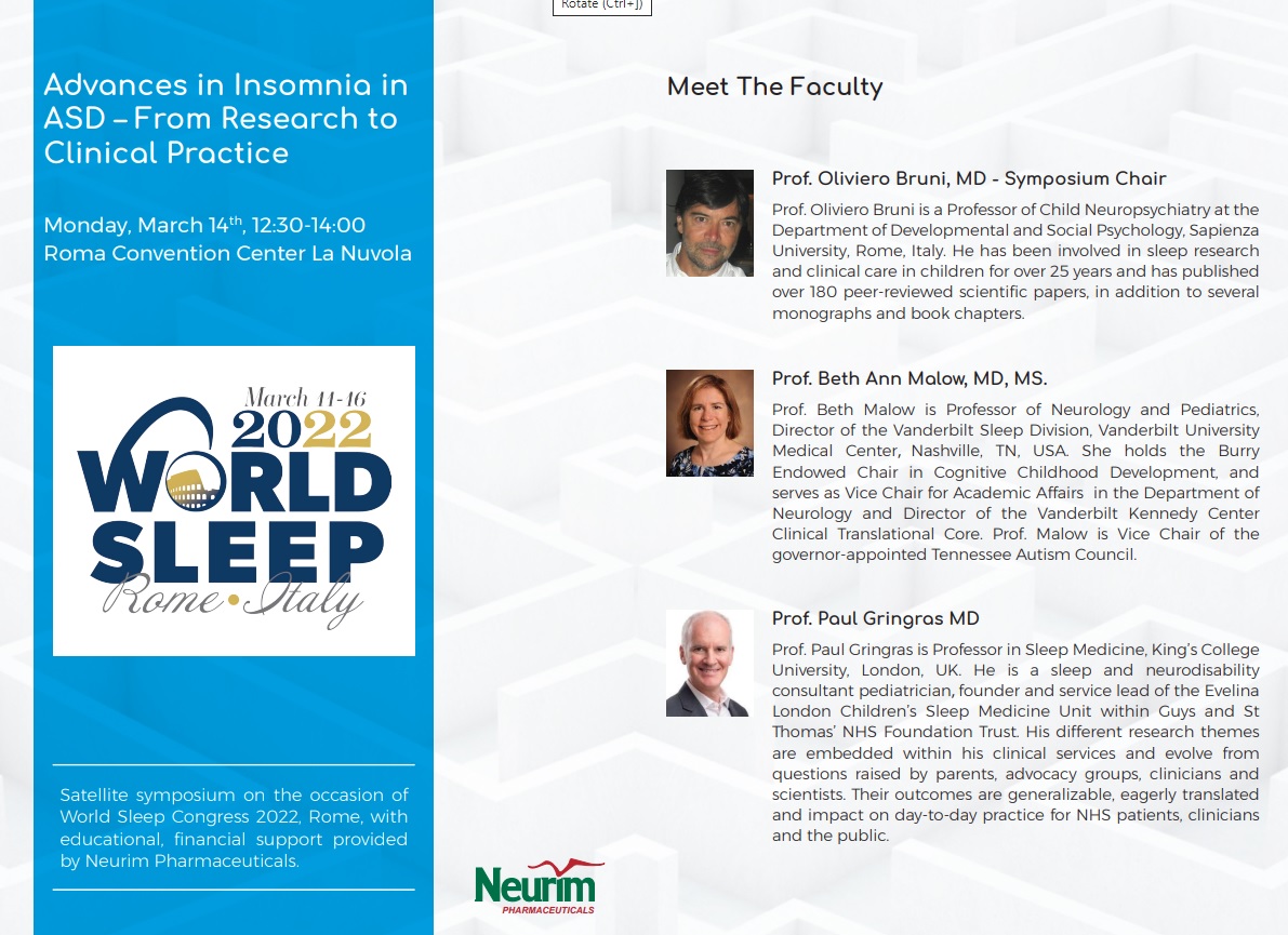 Neurim Pharmaceuticals is attending World Sleep Congress 2022